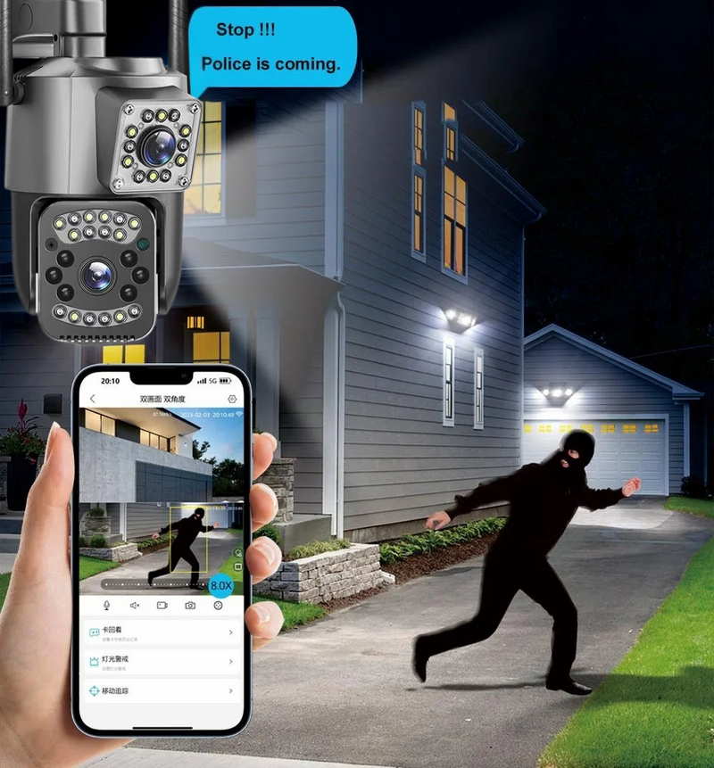 Zoom Guard – La Cámara Inteligente 2 en 1 con Memoria Infinita! 🔒 Seguridad Sin Límites! 🚨